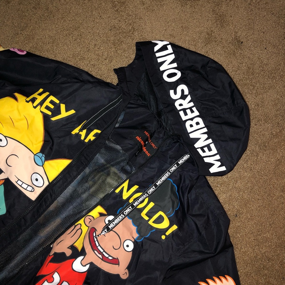 Nickelodeon x Members only windbreaker jacket